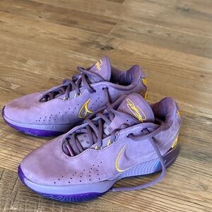 Nike Purple and Yellow Athletic Sneakers